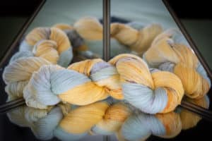 Balance handgefärbt Weizenernte