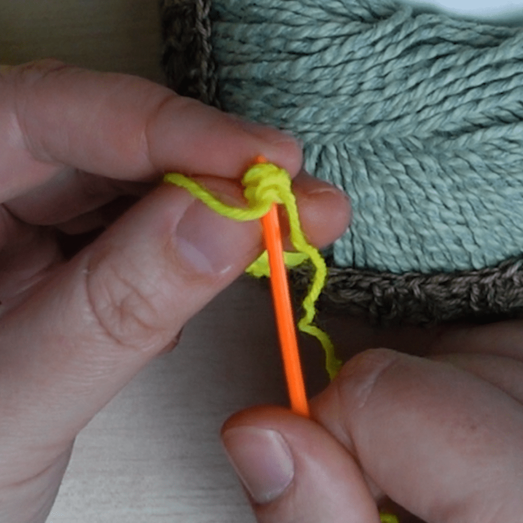 Loop zusammennähen