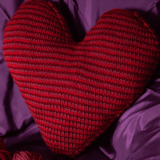 Strickanleitung für das Cor Cushion - Kissen in Herzform [Digital]