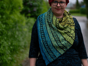 Brevi Shawl Verkürzte Reihen Tuch stricken
