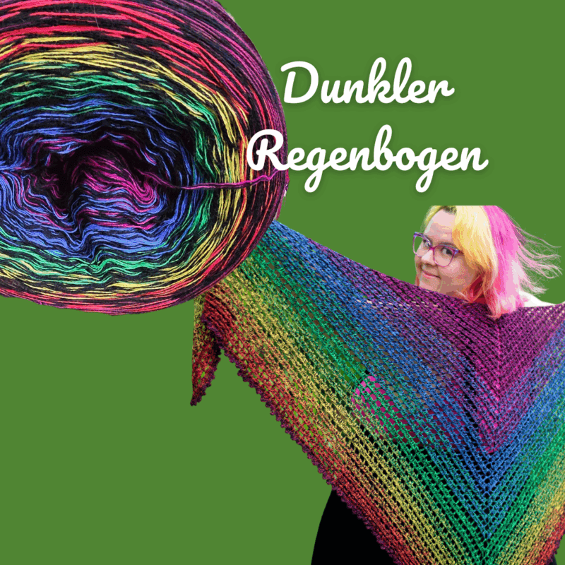 Farbverlaufsgarn mit Regenbogenfarben